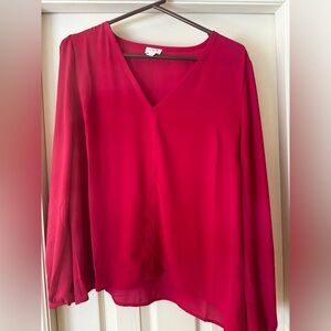 J. Crew Raspberry-Color Blouse